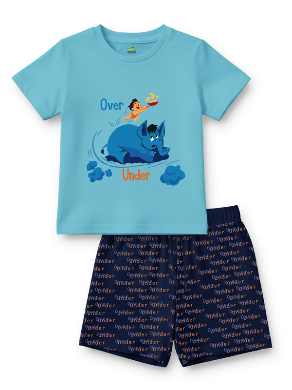 Mighty Little Bheem Over & Under T-Shirt With Shorts Set