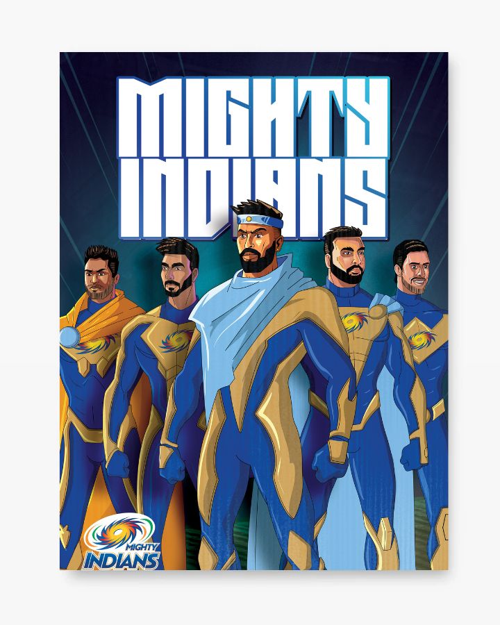Mumbai Indians cricket poster