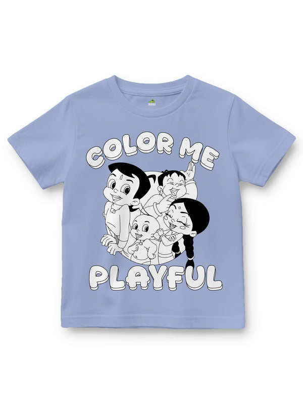 Playful Color Your T-Shirt – Kentucky Blue