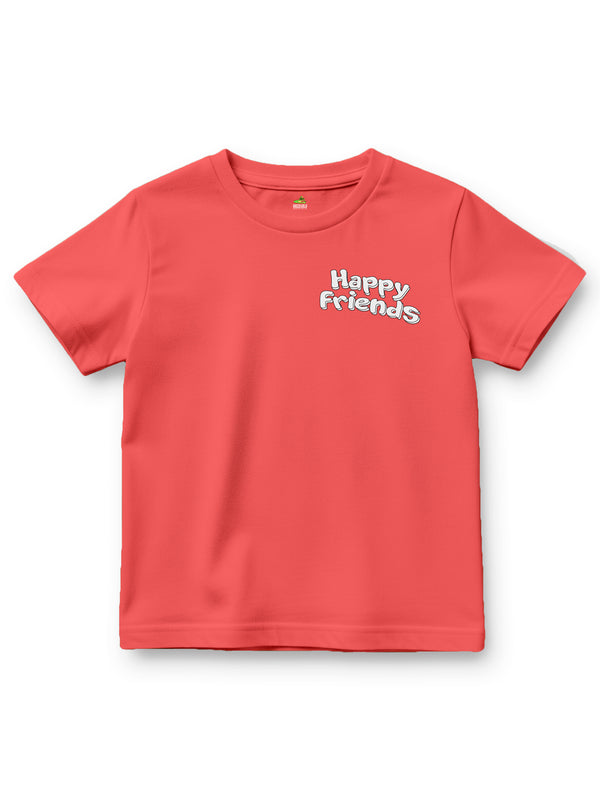 Happy Friends Colour Your T-Shirt - Hot Coral