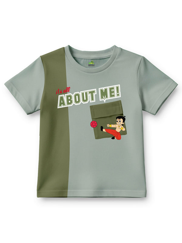 Chhota Bheem – ABOUT ME Grey Boys T-Shirt