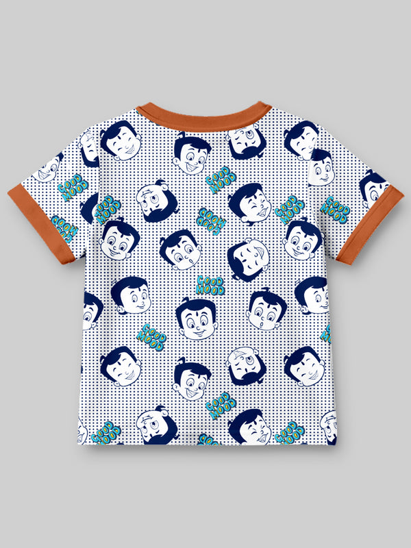 Chhota Bheem Graphic Printed Round Neck Cotton T-shirt