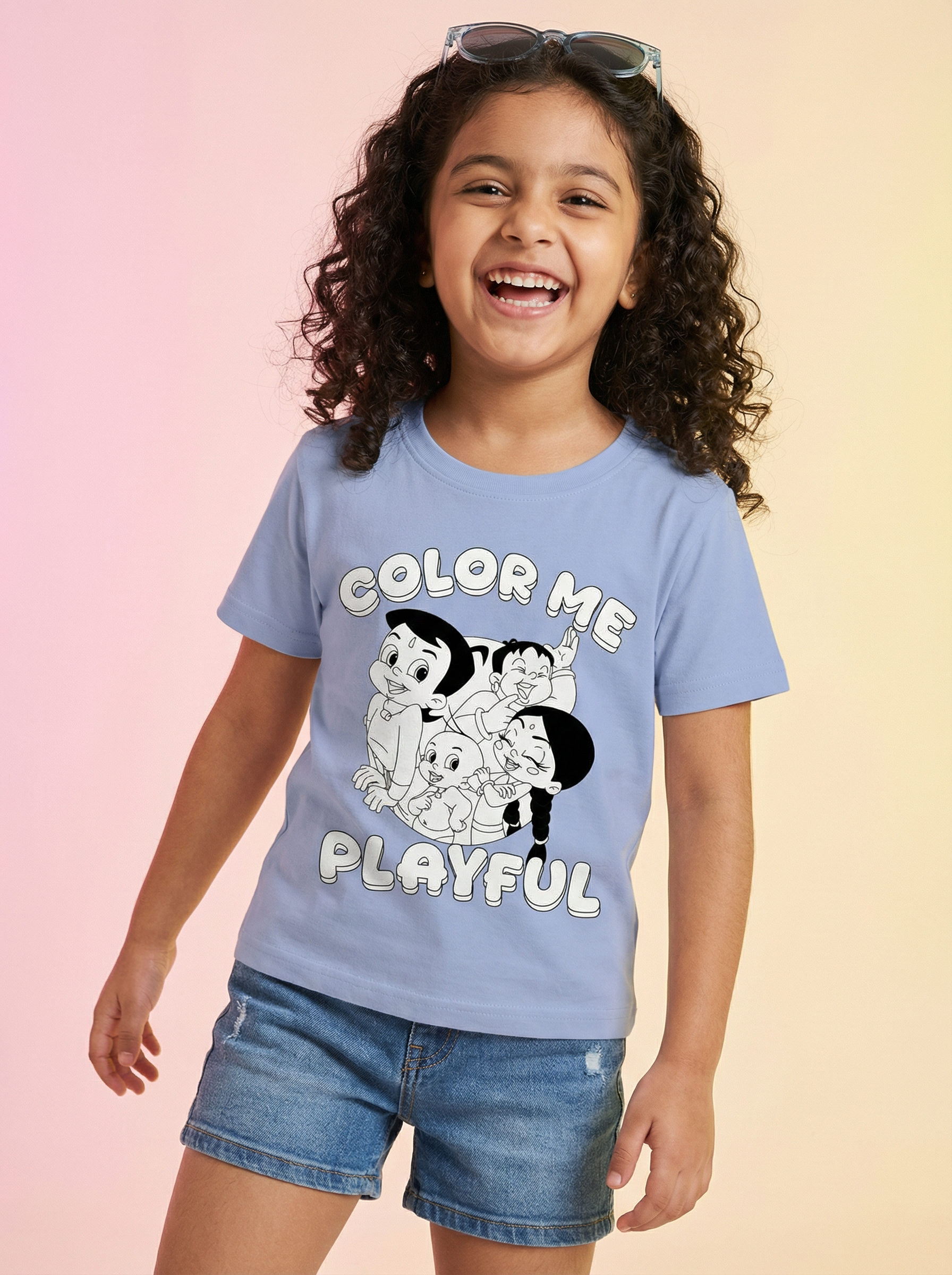 Playful Color Your T-Shirt – Kentucky Blue – Green Gold Store