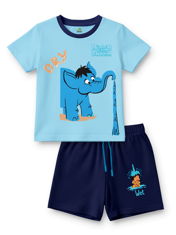 Mighty Little Bheem Dry & Wet Sports T-Shirt with Shorts Set