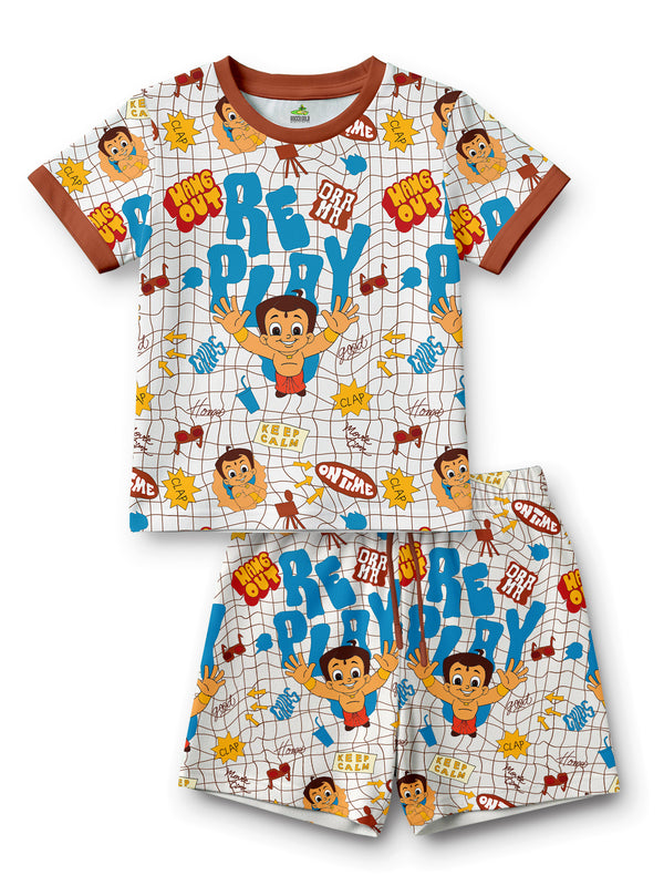 Chhota Bheem Re-Play T-Shirt With Shorts Set